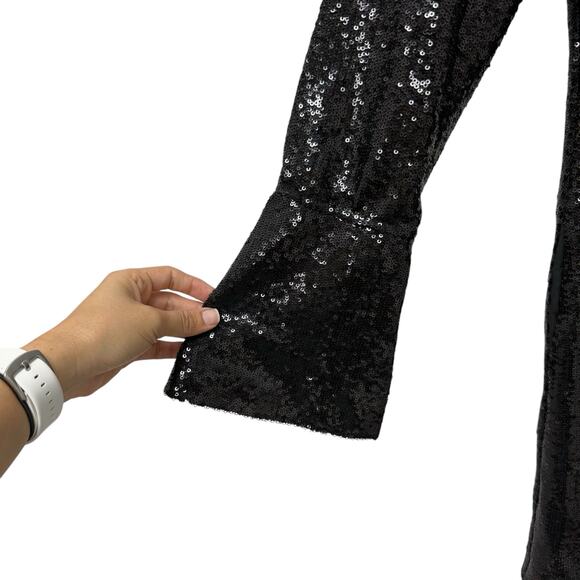 NWT Something Navy Sequins Black Mini‎ Dress Women’s Size XS - Picture 4 of 13